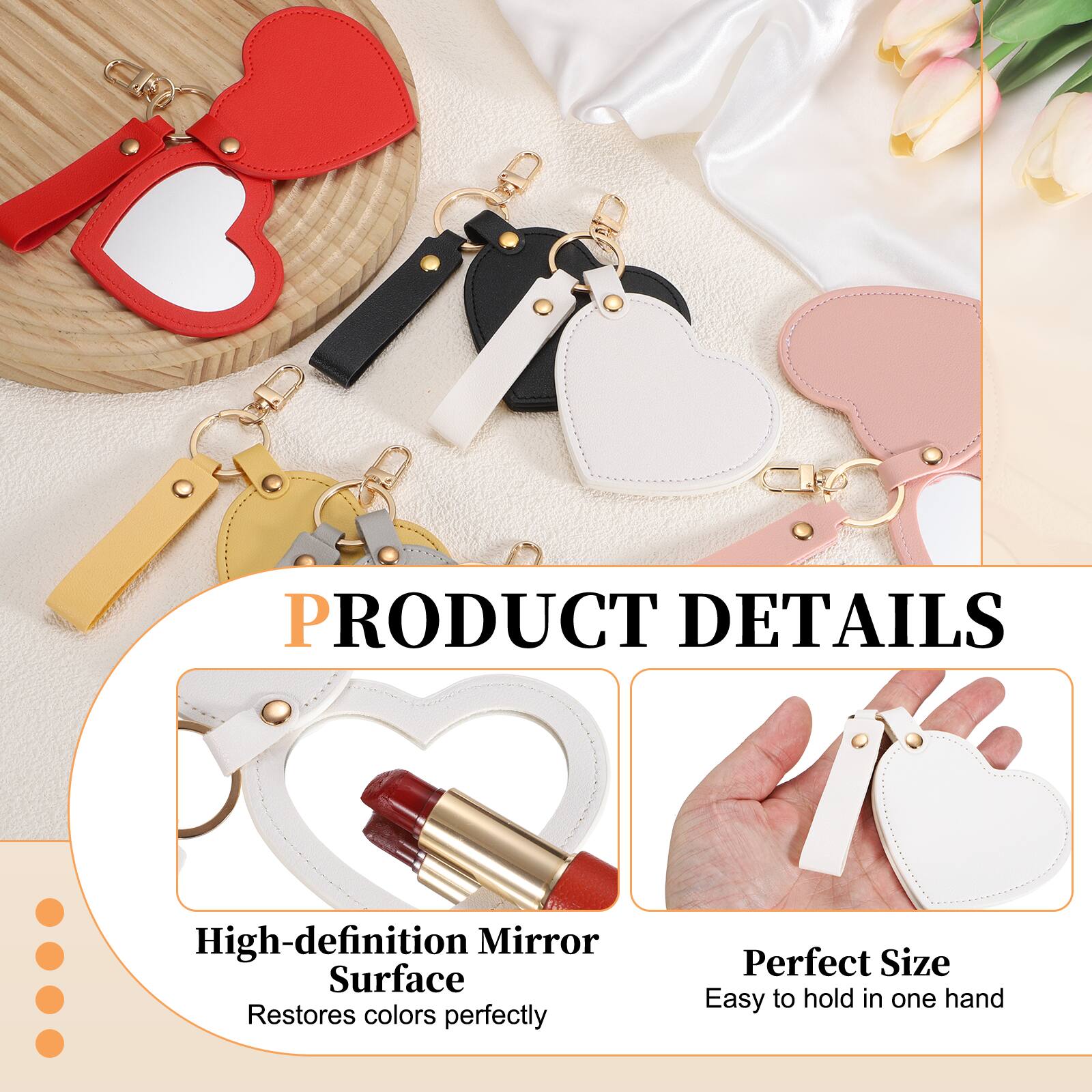 PRODUCT DETAILS

- High-definition Mirror Surface
  - Restores colors perfectly

- Perfect Size
  - Easy to hold in one hand