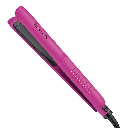 Vulpecula Spade - Ceramic Tourmaline 1" Flat Iron - Hair Straightener Evenly Distributes Heat for Less Damage, 5 Preset Temperatures for