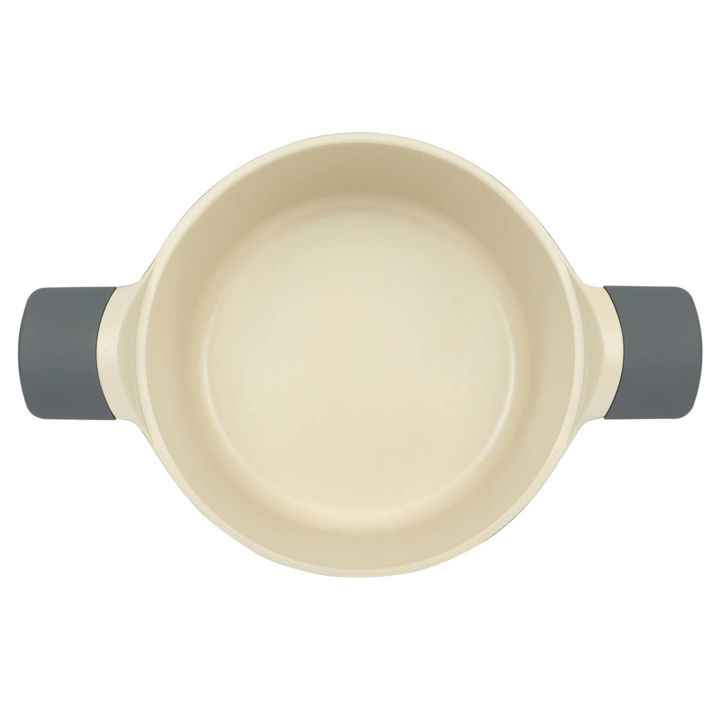 Alt View 1. Oster - Oster Rooney 5 Quart Ceramic Nonstick Cast Aluminum Dutch Oven with Lid in Grey - Grey.