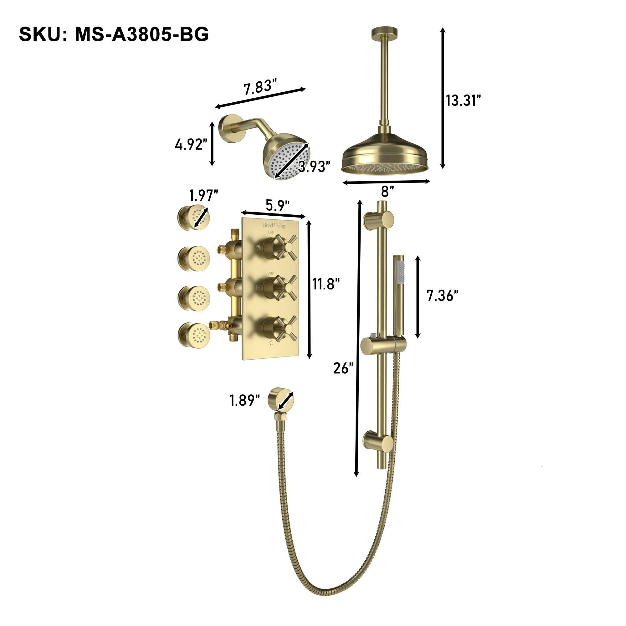SKU: MS-A3805-BG

7.83"
13.31"
4.92"
3.93"
1.97"
5.9"
8"
Bodlain - 11.8"
7.36"
26"
1.89"