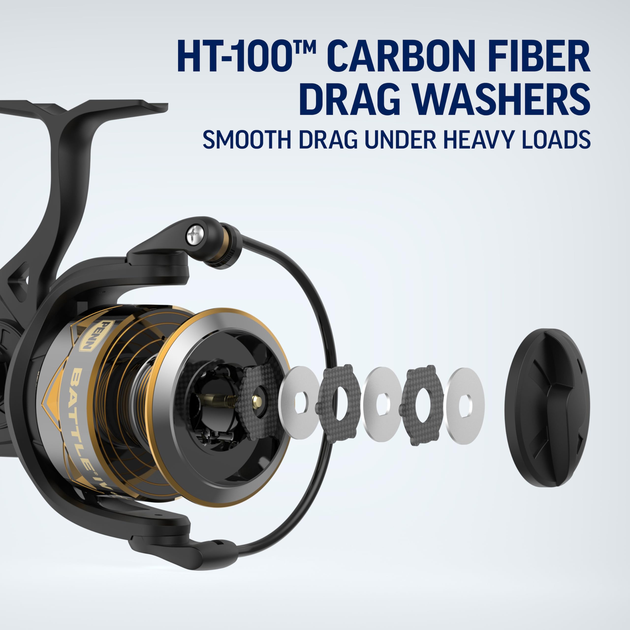 HT-100™ CARBON FIBER DRAG WASHERS  
SMOOTH DRAG UNDER HEAVY LOADS