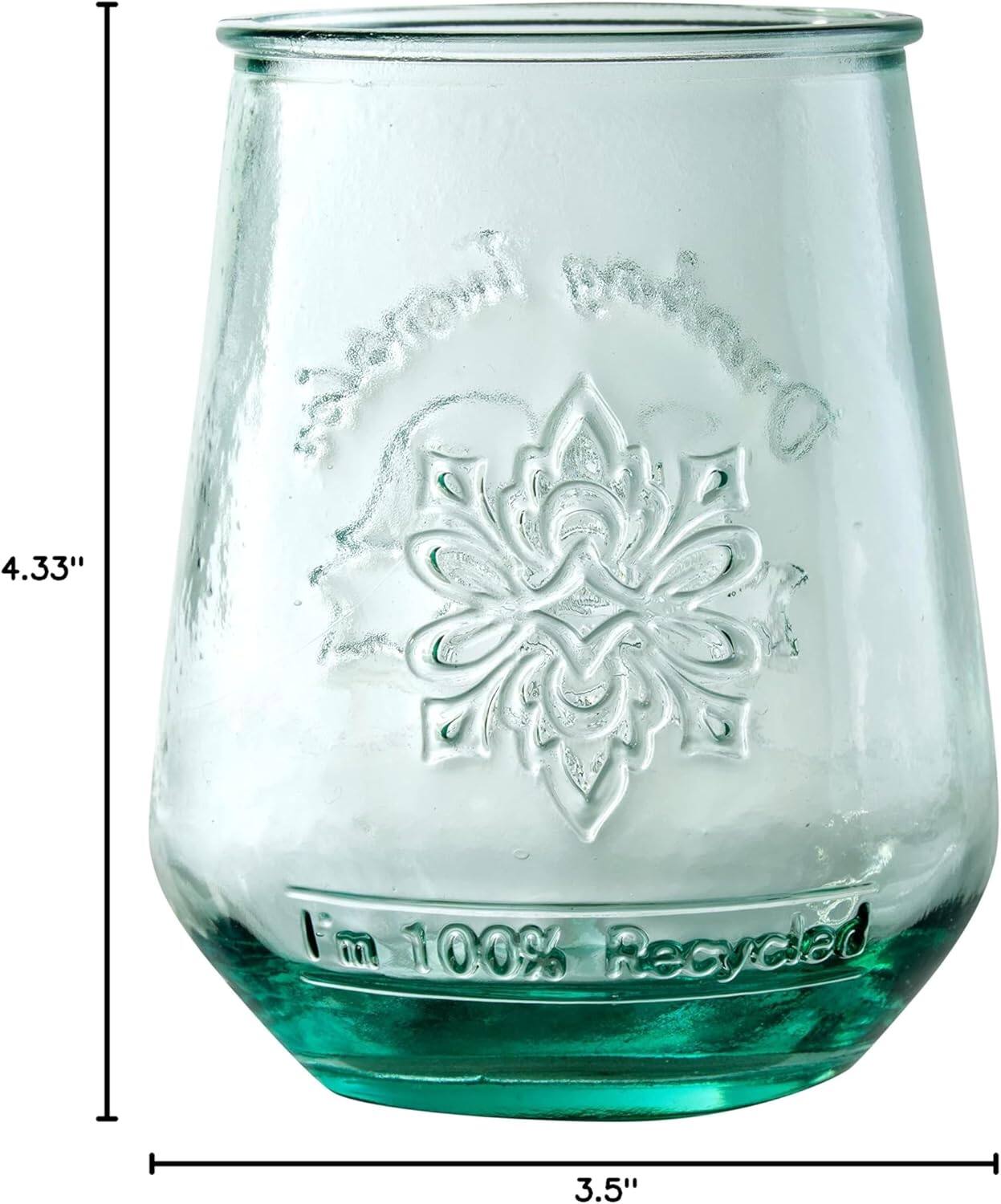 4.33"  
3.5"  
I'm 100% Recycled