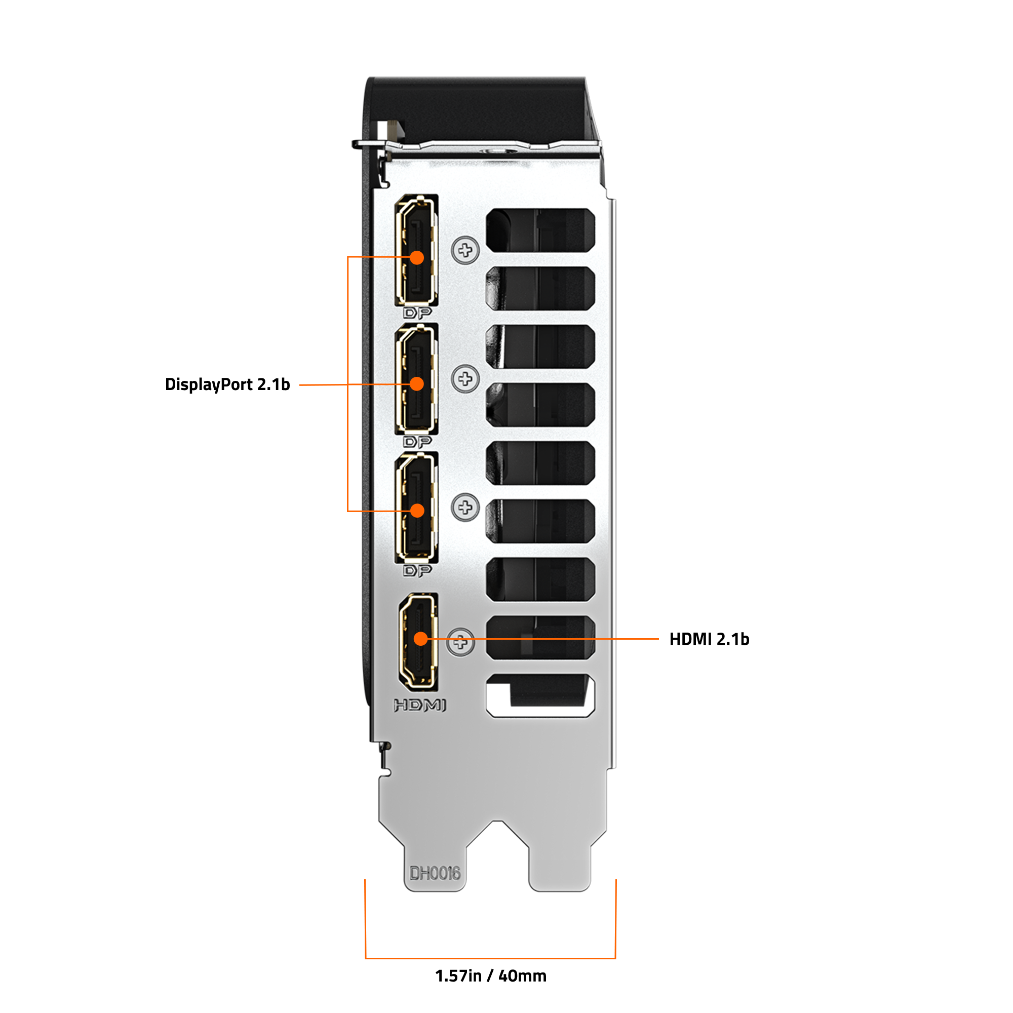The text on the image reads "DH0016" and "HDMI."