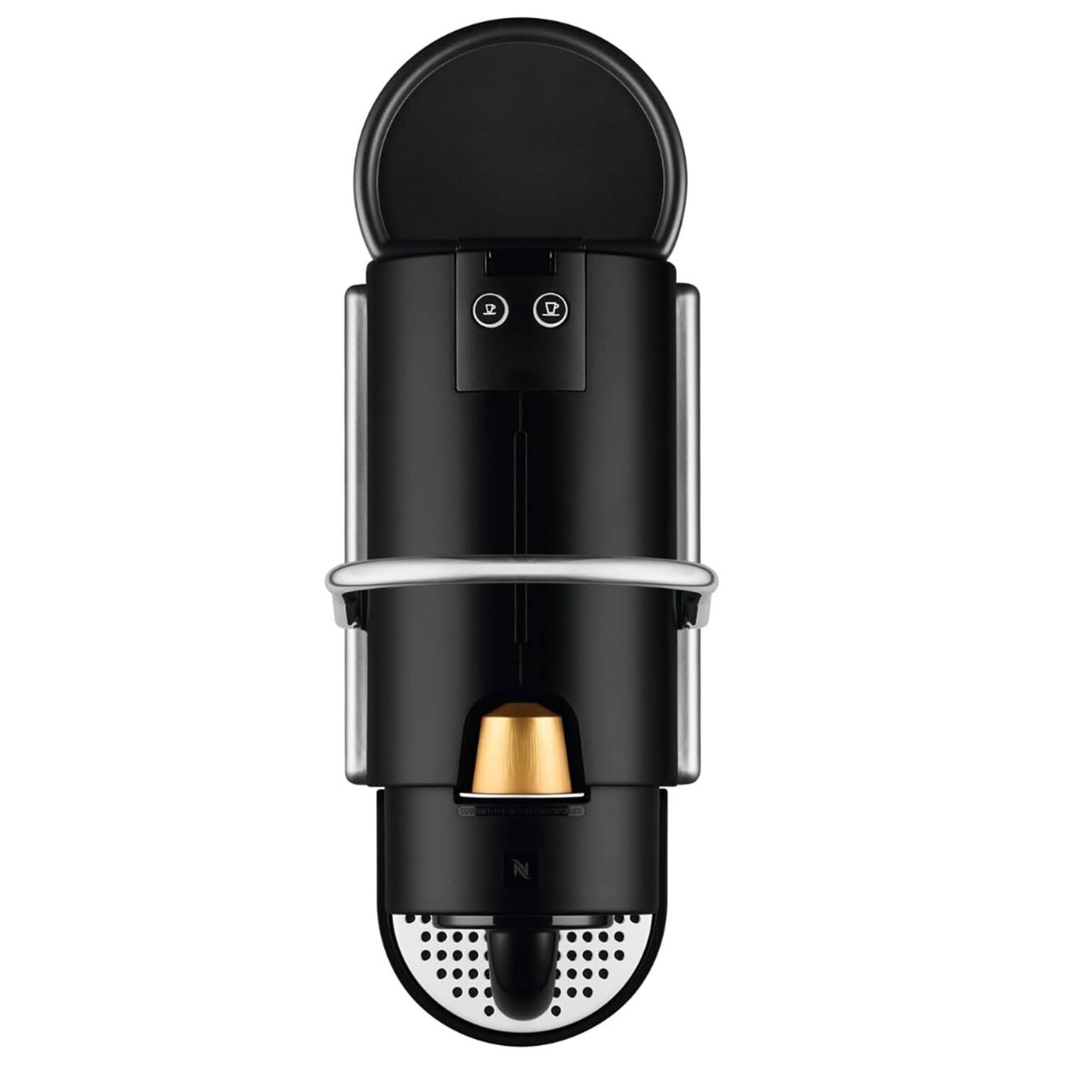 Alt View 1. Nespresso - Pixie Fully Automatic Coffee Machine EN127.S - Silver.