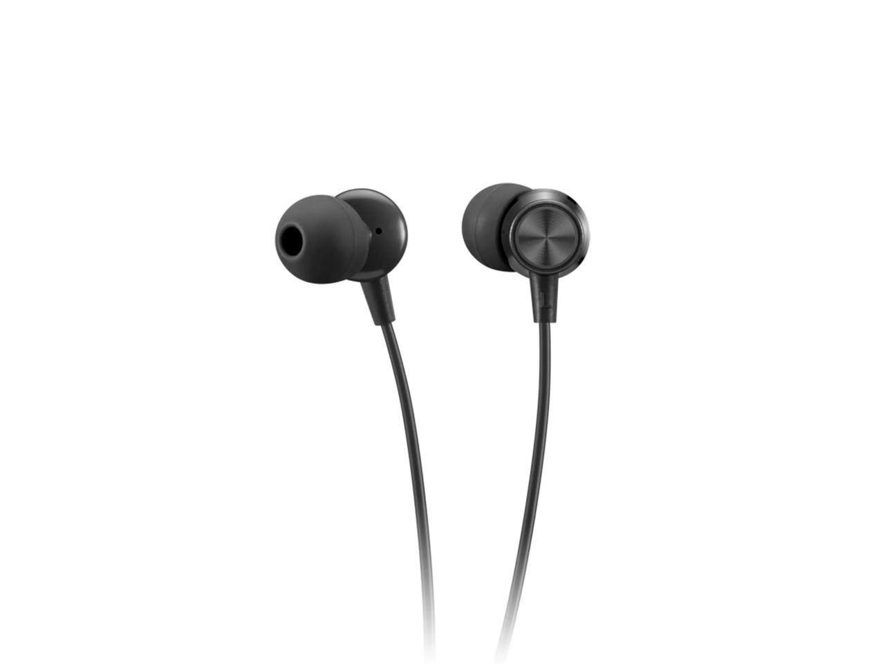 Alt View 6. Lenovo - Lenovo USB-C Wired In-Ear Headphones - Red.