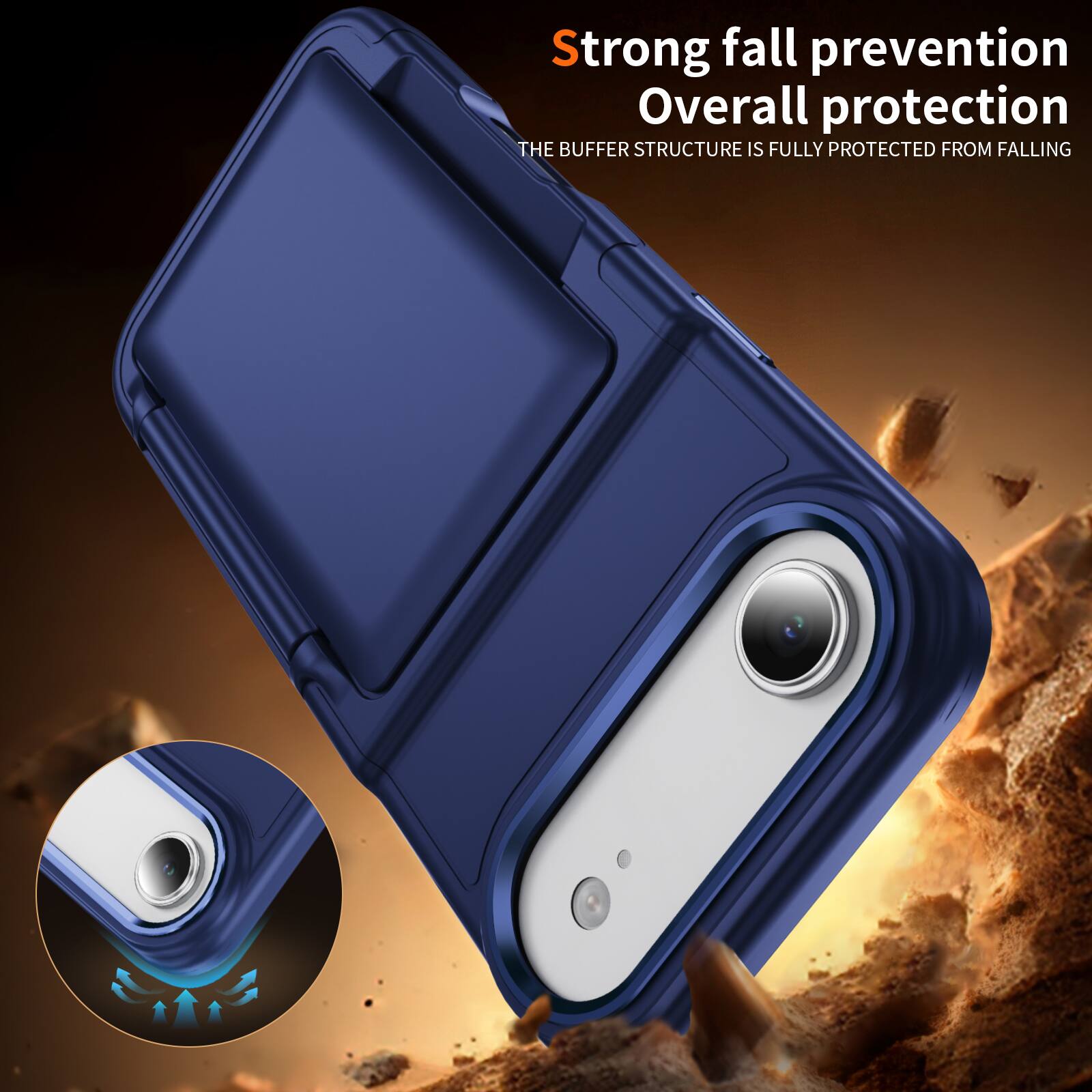 Strong fall prevention  
Overall protection  
The buffer structure is fully protected from falling