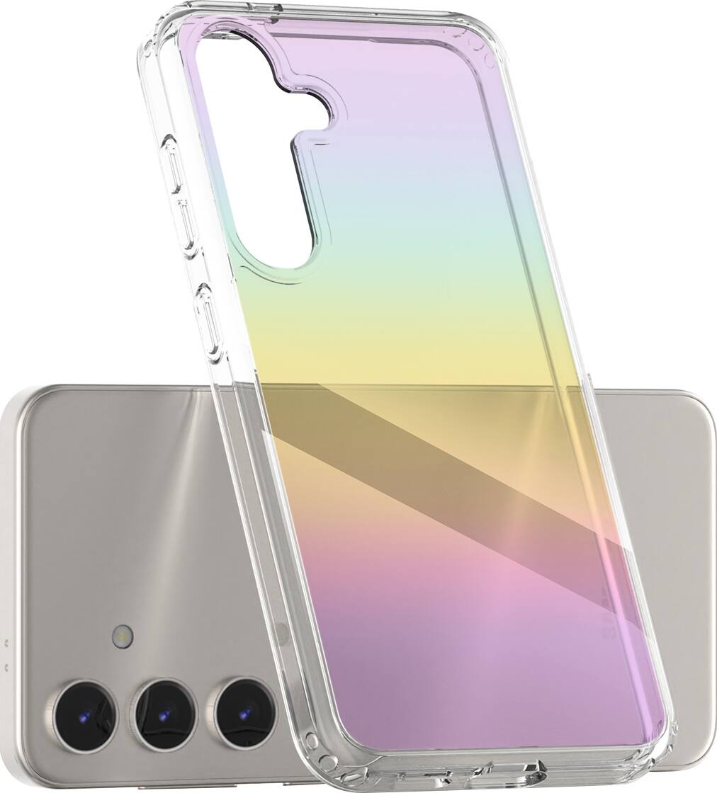 Alt View 12. SaharaCase - Hybrid-Flex Hard Shell Series Case for Samsung Galaxy S24+ - Transparent Gradient.