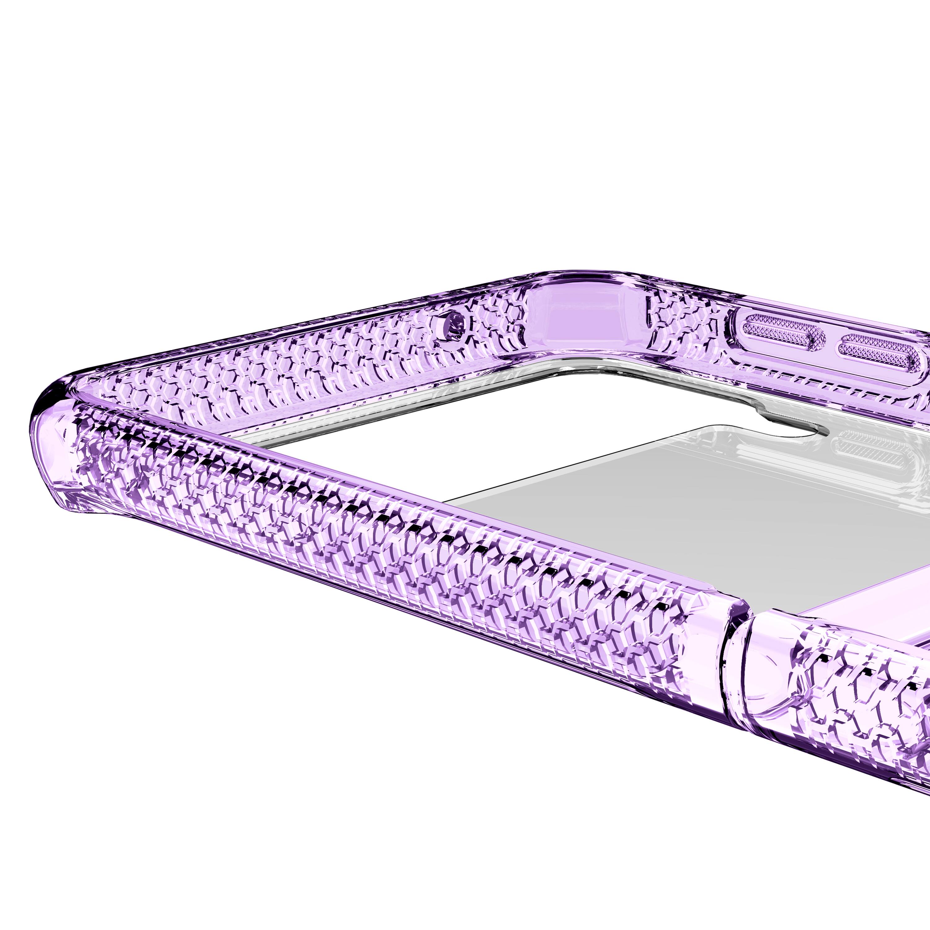 Alt View 2. Itskins - ITSKINS - Hybrid Clear Case for Samsung Galaxy Z Flip3 5G - Lavender and Transparent.