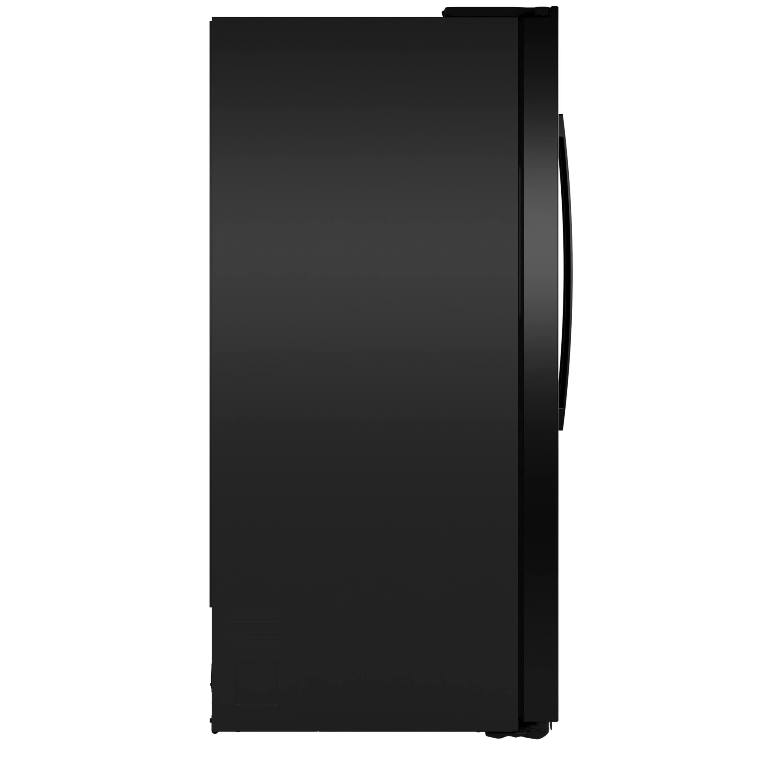 Alt View 31. GE - 36 in. Wide 27.9 Cu. Ft. Side-By-Side Refrigerator with Extra Tall Dispenser and In-Door Icemaker - Black.