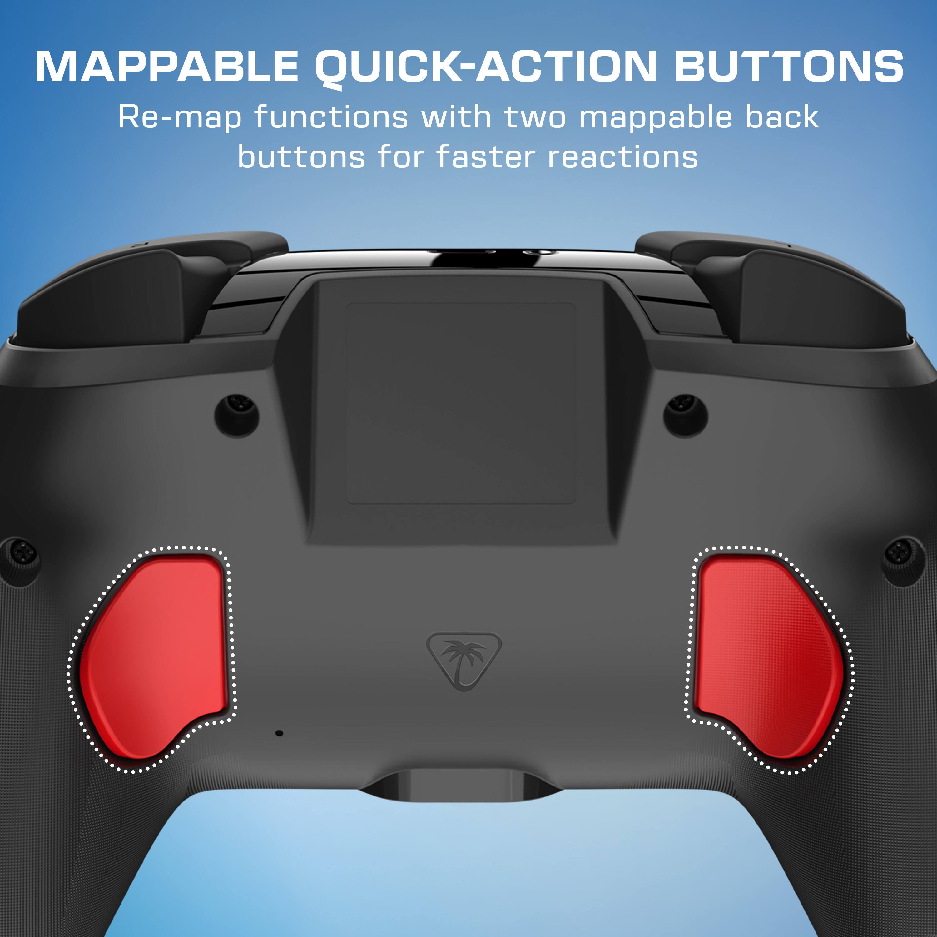 MAPPABLE QUICK-ACTION BUTTONS  
Re-map functions with two mappable back buttons for faster reactions