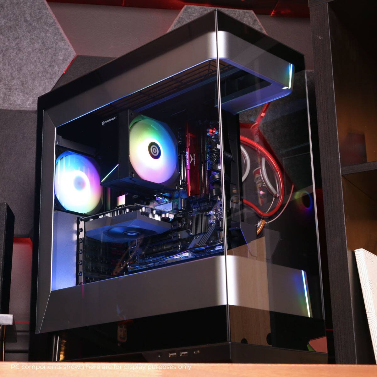PC components shown here are for display purposes only.