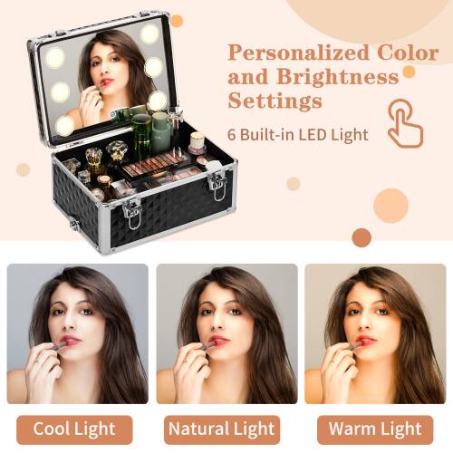 Personalized Color and Brightness Settings  
6 Built-in LED Light  
- Cool Light  
- Natural Light  
- Warm Light