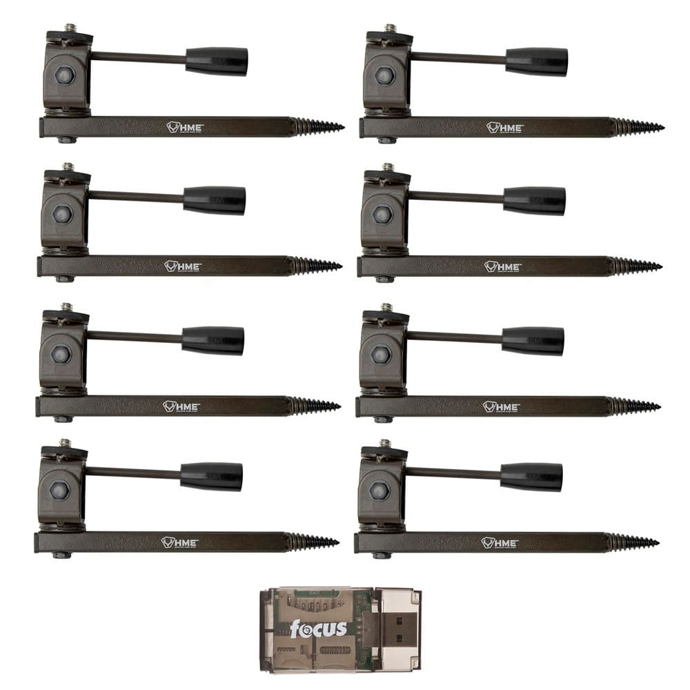 HME - Products Pro Series Universal Trail Camera Holders 8-Pack: Screws Into Trees