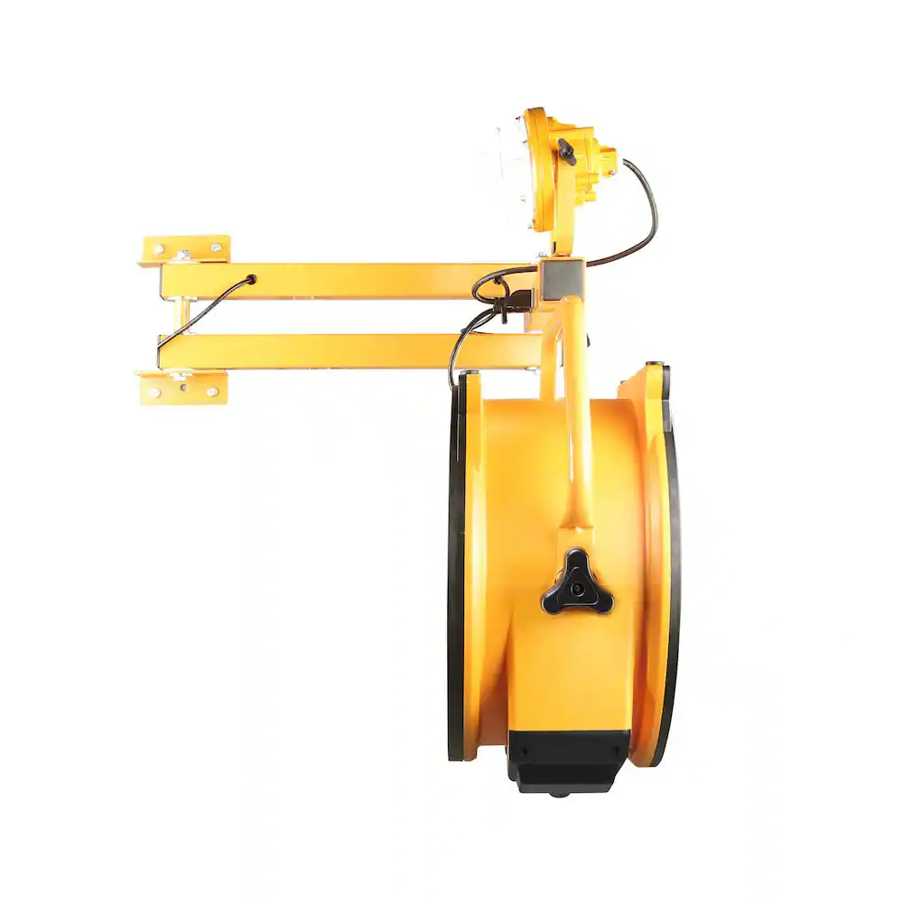 Angle. XPOWER - 1/3 HP 3600 CFM 5 Speed 18" Cooling Fan with Built-in 3-Hour Timer - Yellow.