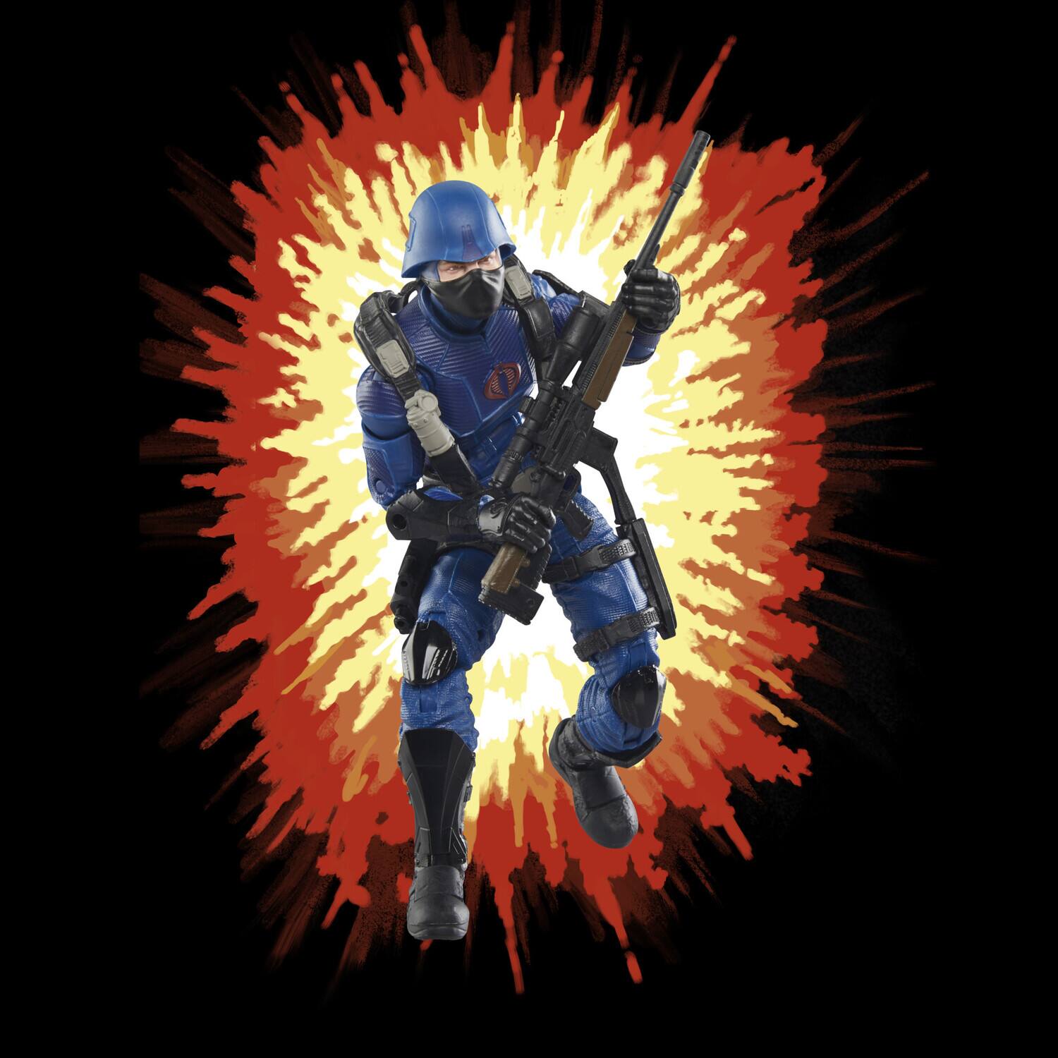 Alt View 3. Hasbro - Hasbro Collectibles - G.I. Joe - Classified Series Retro Cardback - Cobra Trooper   - Collectibles - Multicolor.