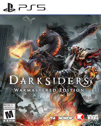 PS5™
DARKSIDERS WARMASTED EDITION
MATURE 17+ JEUNES ADULTES 17+
ESRB
THQ NORDIC
KATOKO
VIGIL GAMES - M (Mature 17+)