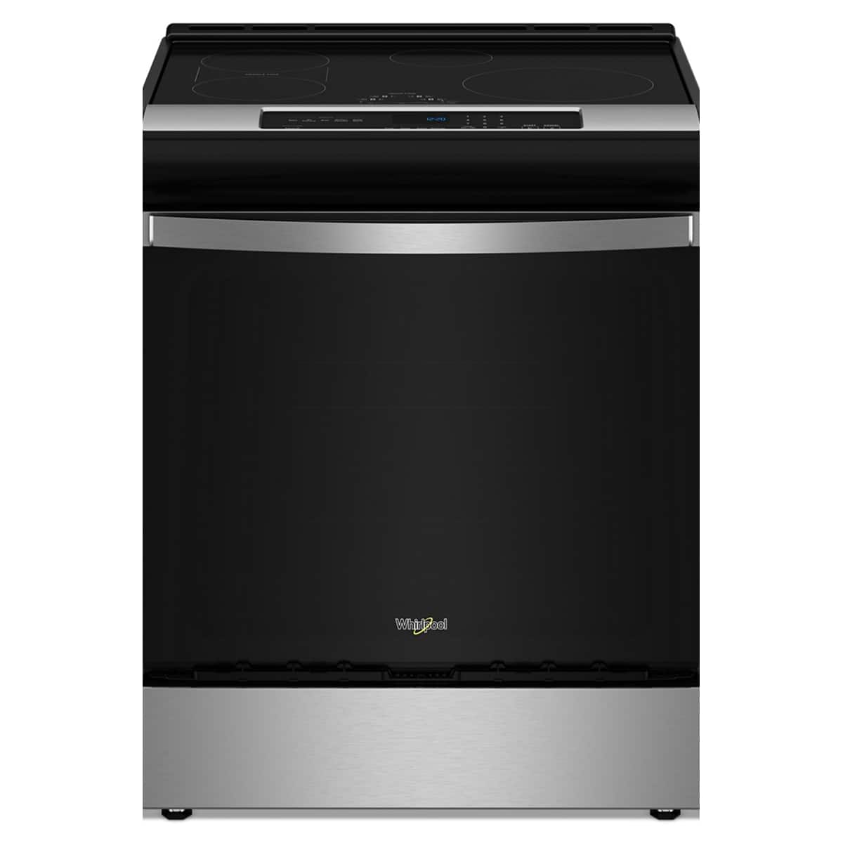 Front. Whirlpool - Whirlpool - 6.4 Cu. Ft. Slide-In Electric Induction Range with No Preheat Air Fry - Stainless Steel - Fingerprint Resistant Stainless Steel.