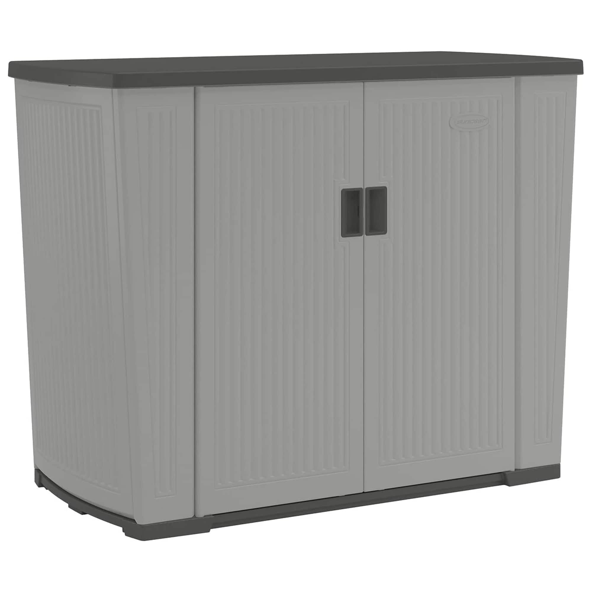 Suncast - Backyard Oasis 130 Gallon Outdoor Storage Shed Basic Unit, Dove - Gray