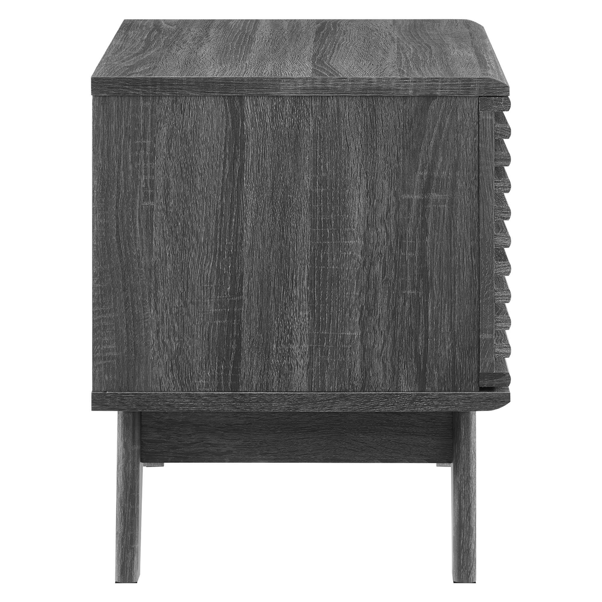 Alt View 1. Modway - Render Vinyl Record Display Stand by Modway - Charcoal.