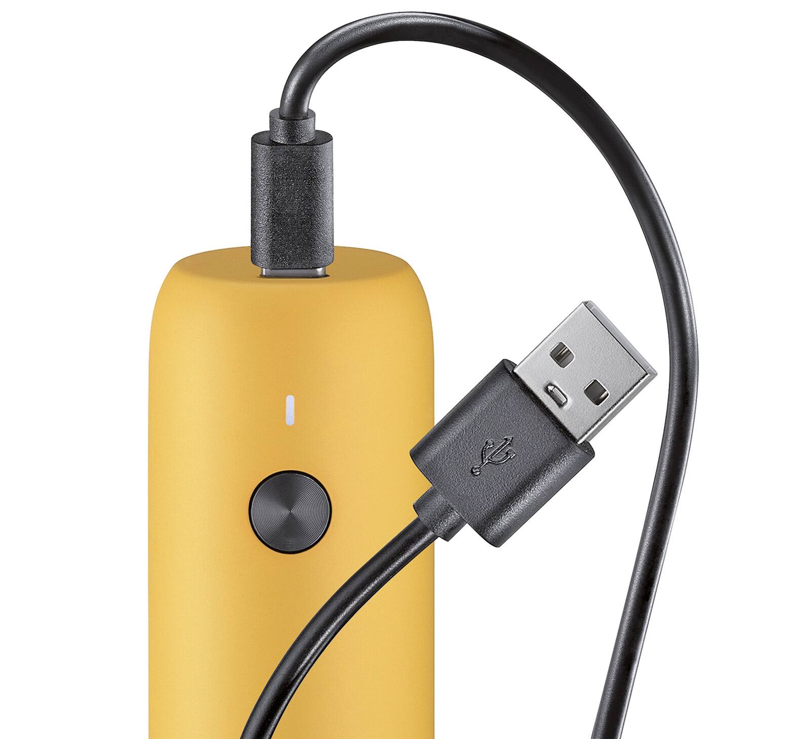 Alt View 3. Zassenhaus - Koln Rechargeable Salt or Pepper Mill, 5.5" H x 1.5", Yellow - Yellow.