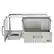 Angle Zoom. Coyote Outdoor Living - 42" Access Door With Storage & Warming Drawer Combo - Stainless Steel.