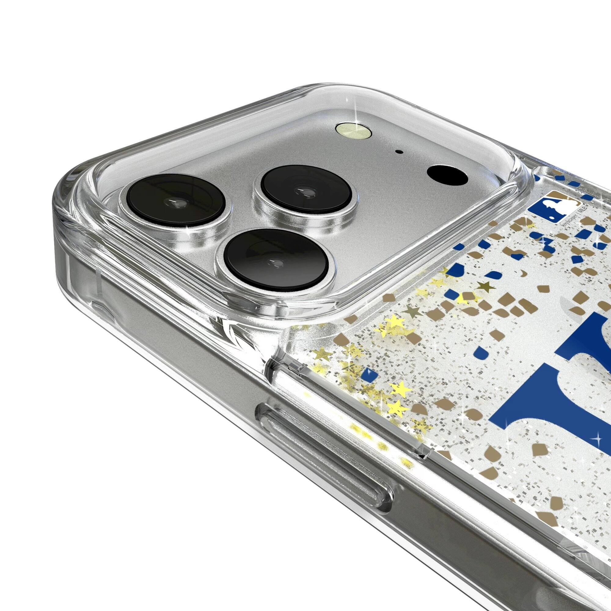 Alt View 2. Keyscaper - Kansas City Royals Glitter Confetti iPhone Case - 15 Pro Max - Multicolor.