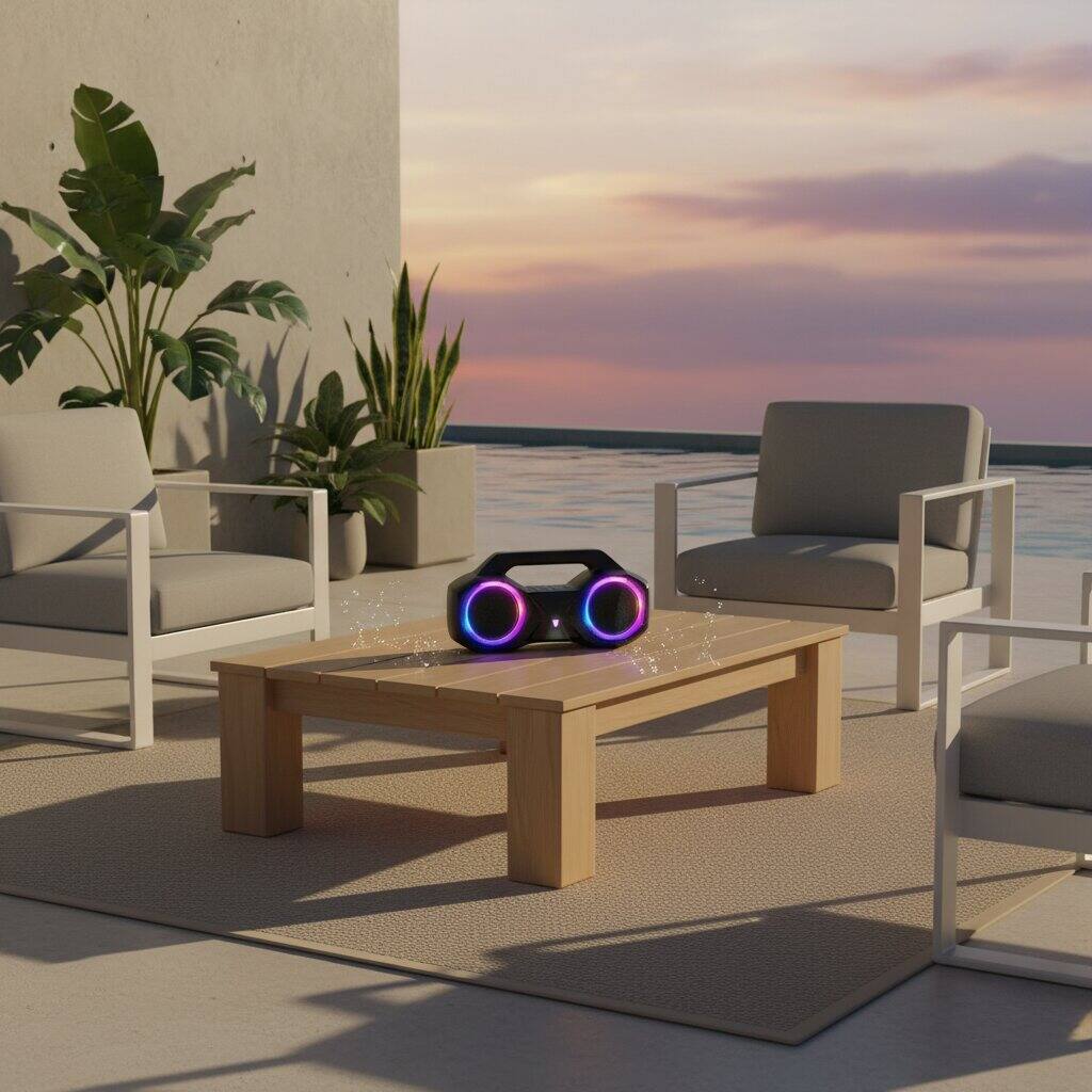 Alt View 1. Dazzed Corner - Bluetooth Speaker Loud with Bass, Portable Wireless Speakers for Outdoor - Black.