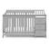 Alt View 12. Storkcraft - Portofino 5-in-1 Convertible Crib and Changer - Pebble Gray.