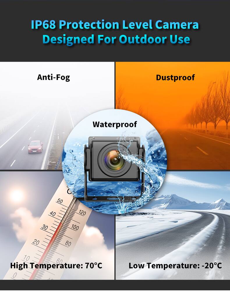 IP68 Protection Level Camera Designed For Outdoor Use

- Anti-Fog
- Dustproof
- Waterproof

High Temperature: 70°C
Low Temperature: -20°C
