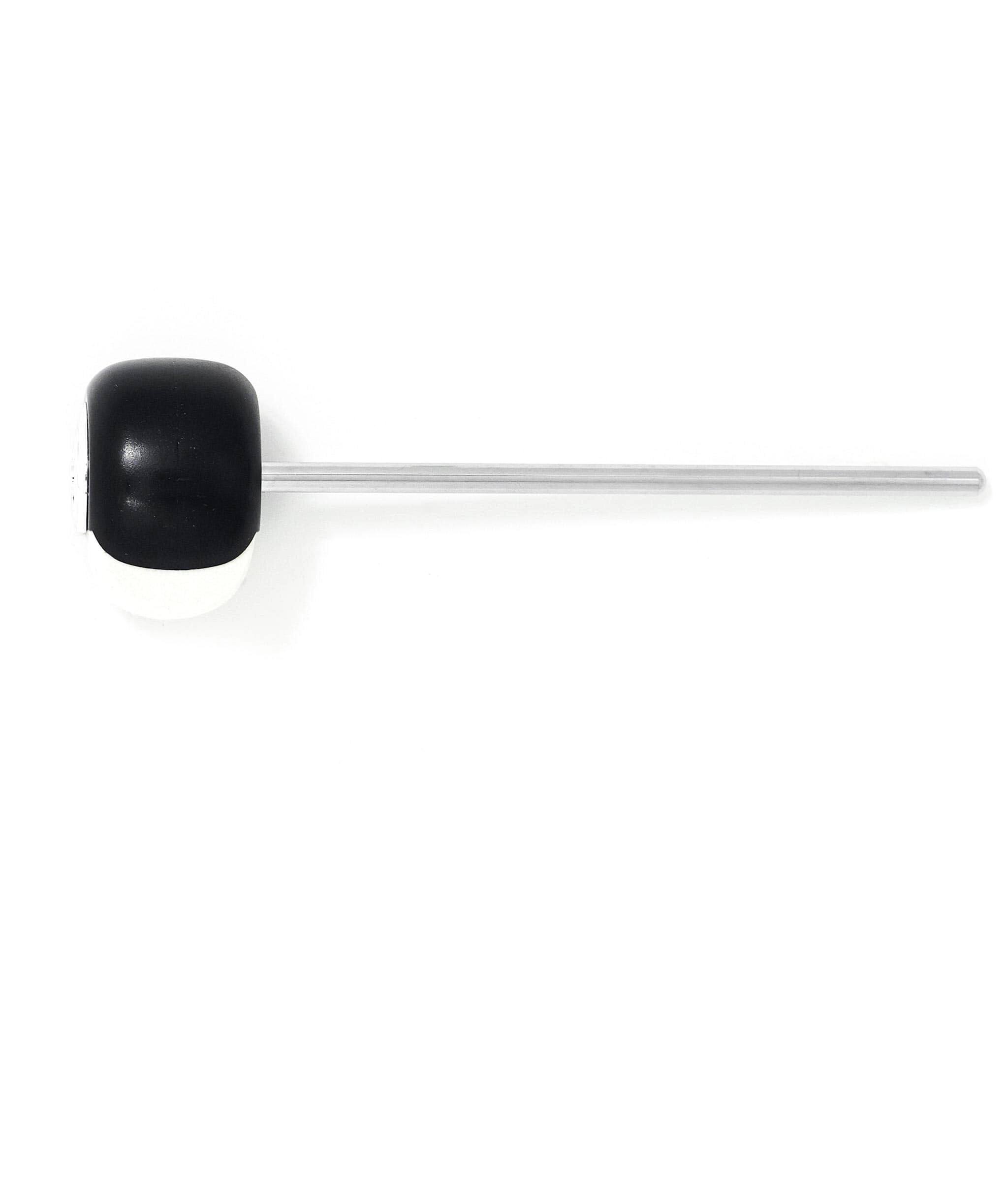 Angle. Gibraltar Hardware - 6.25" Acrylic and Felt Dual Surface Bass Drum Beater, Adjustable Magnetic Weight System, Fits Most Pedals.