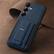 Alt View 1. Dteck - Slim Card Holder Case for Samsung Galaxy S24+, Shockproof Wallet Protective Cover with Kickstand - Blue.