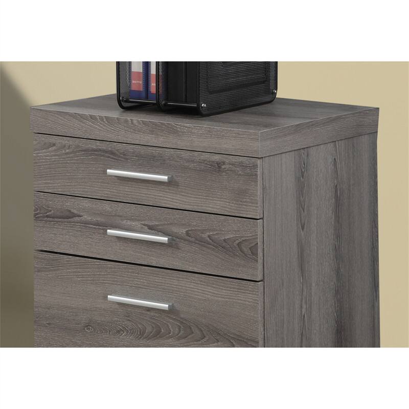 Alt View 4. HTUTWOO - File Cabinet - Rolling Mobile Storage Drawers, Printer Stand,  Contemporary Modern Office Work Organizer - Taupe.