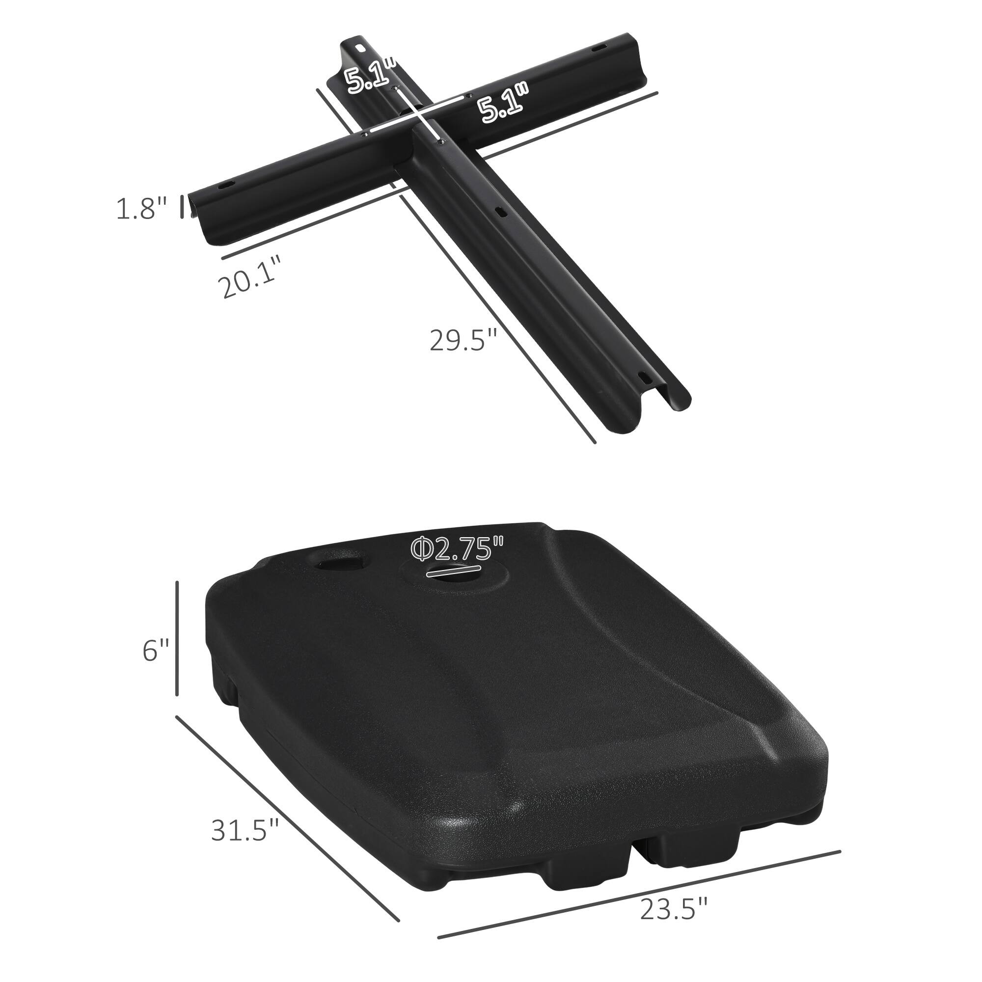 5.1" 5.1" 1.8" 20.1" 29.5" 2.75" 6" 31.5" 23.5"