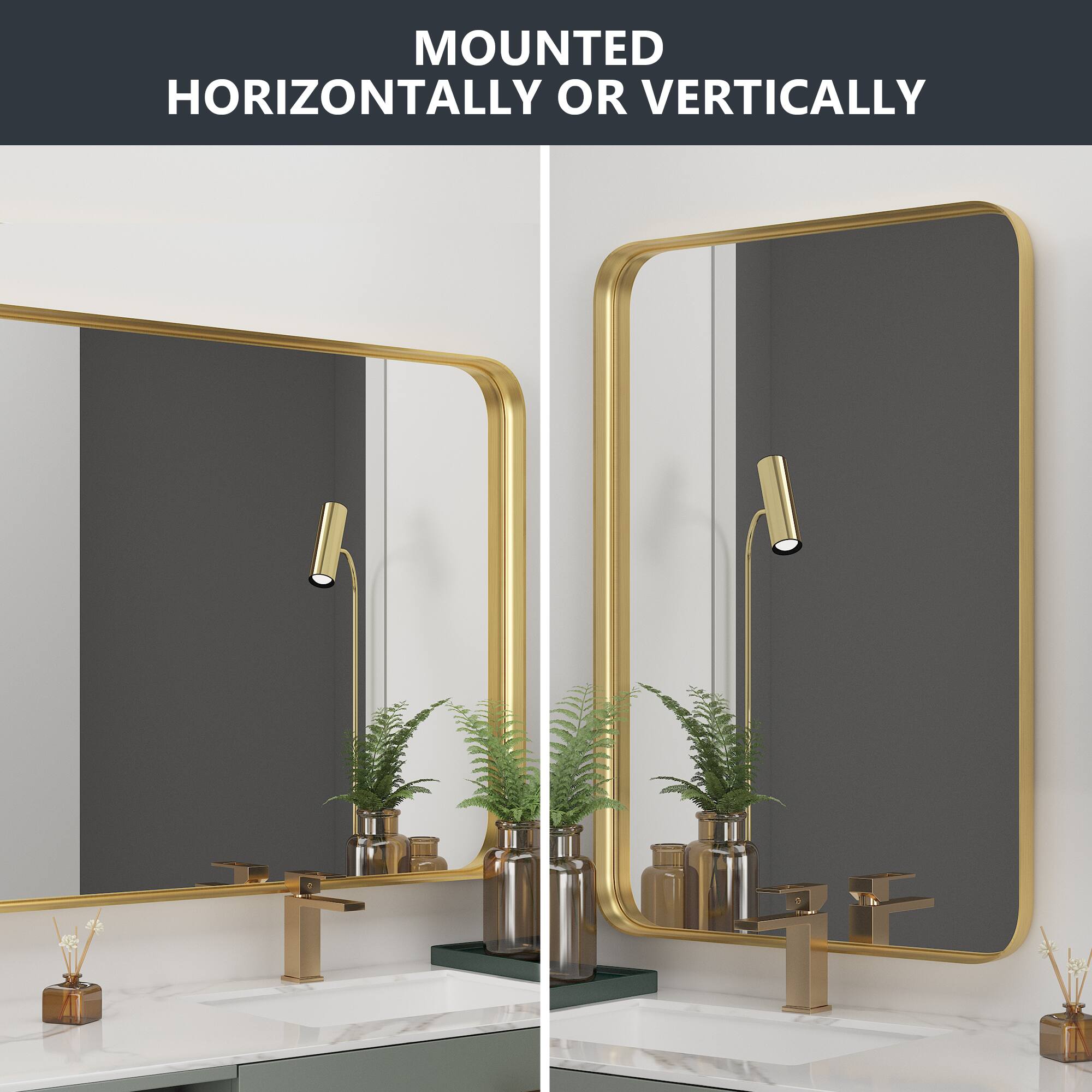 MOUNTED HORIZONTALLY OR VERTICALLY