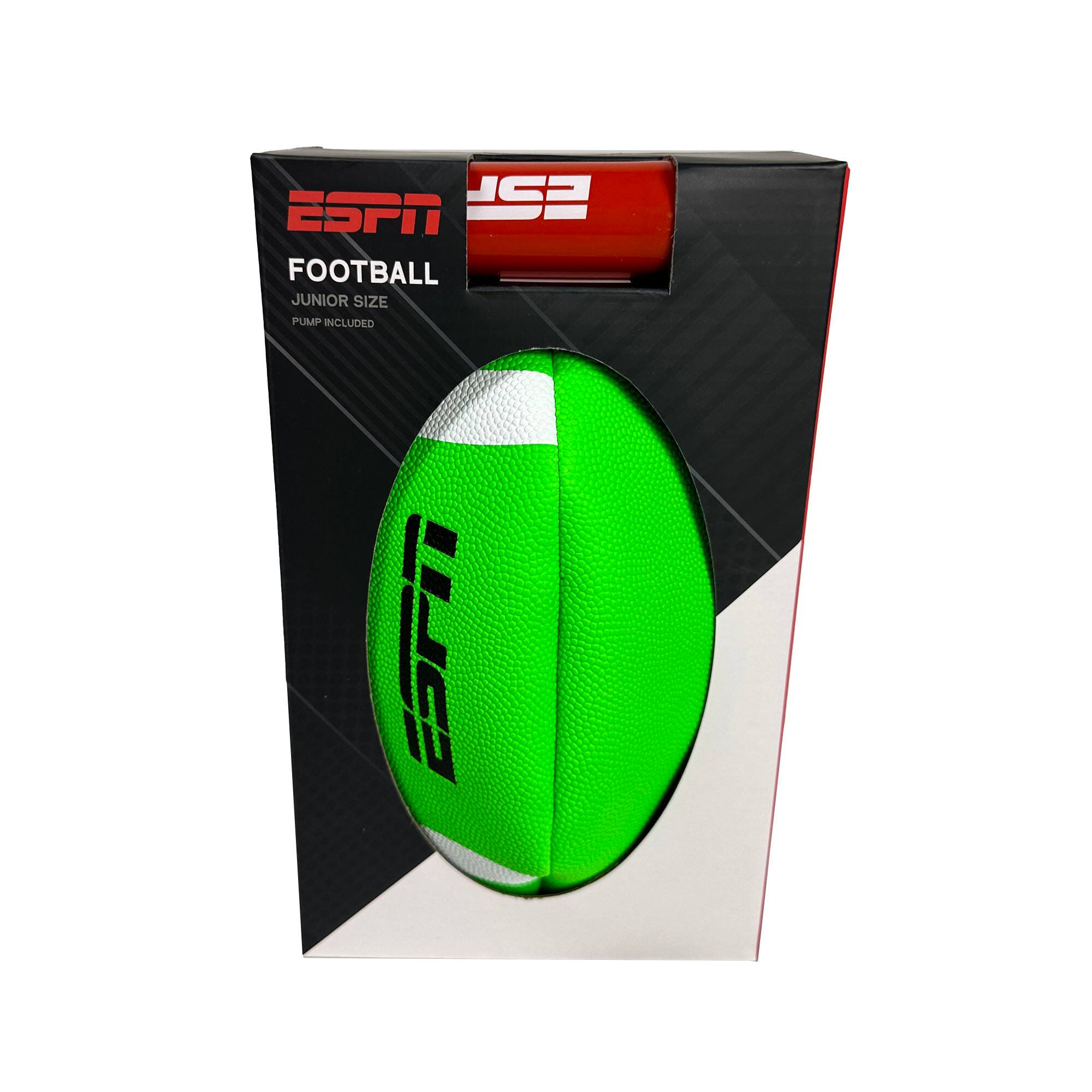 ESPN  
FOOTBALL  
JUNIOR SIZE  
PUMP INCLUDED