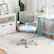 Alt View 3. Costway - Costway Kids Desk Chair Adjustable Height Children Study Chair w/Auto Brake Casters - Blue.