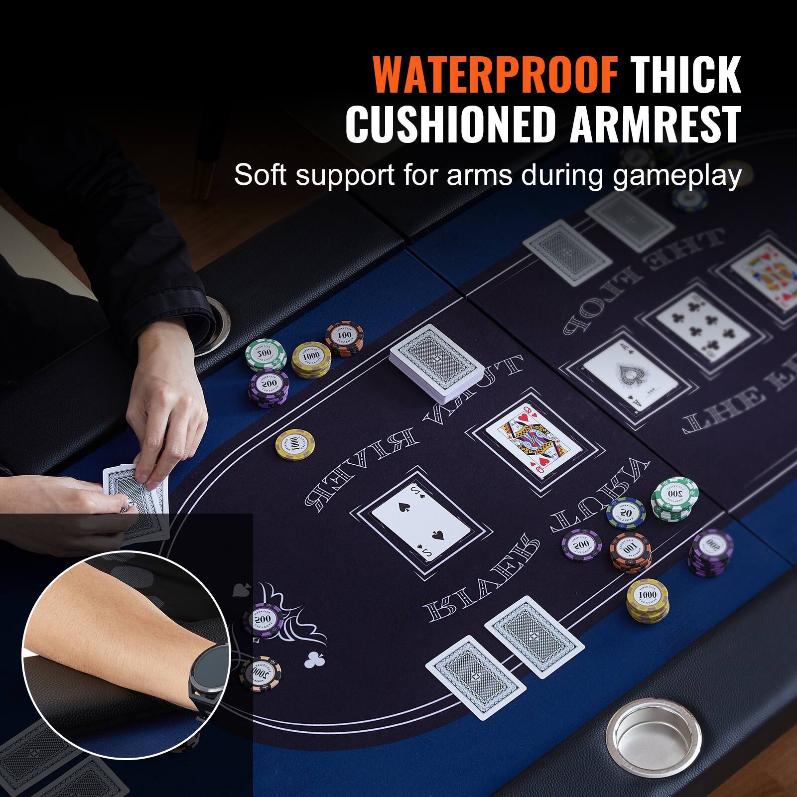 5 WATERPROOF THICK CUSHIONED ARMREST Soft support for arms during gameplay THE T00 FLOP 100 1000 209 VUT JT LHE 2000 RIVER : ie 200 C <00 100 SEM e0s RIVER 1000 Sud 2000 .