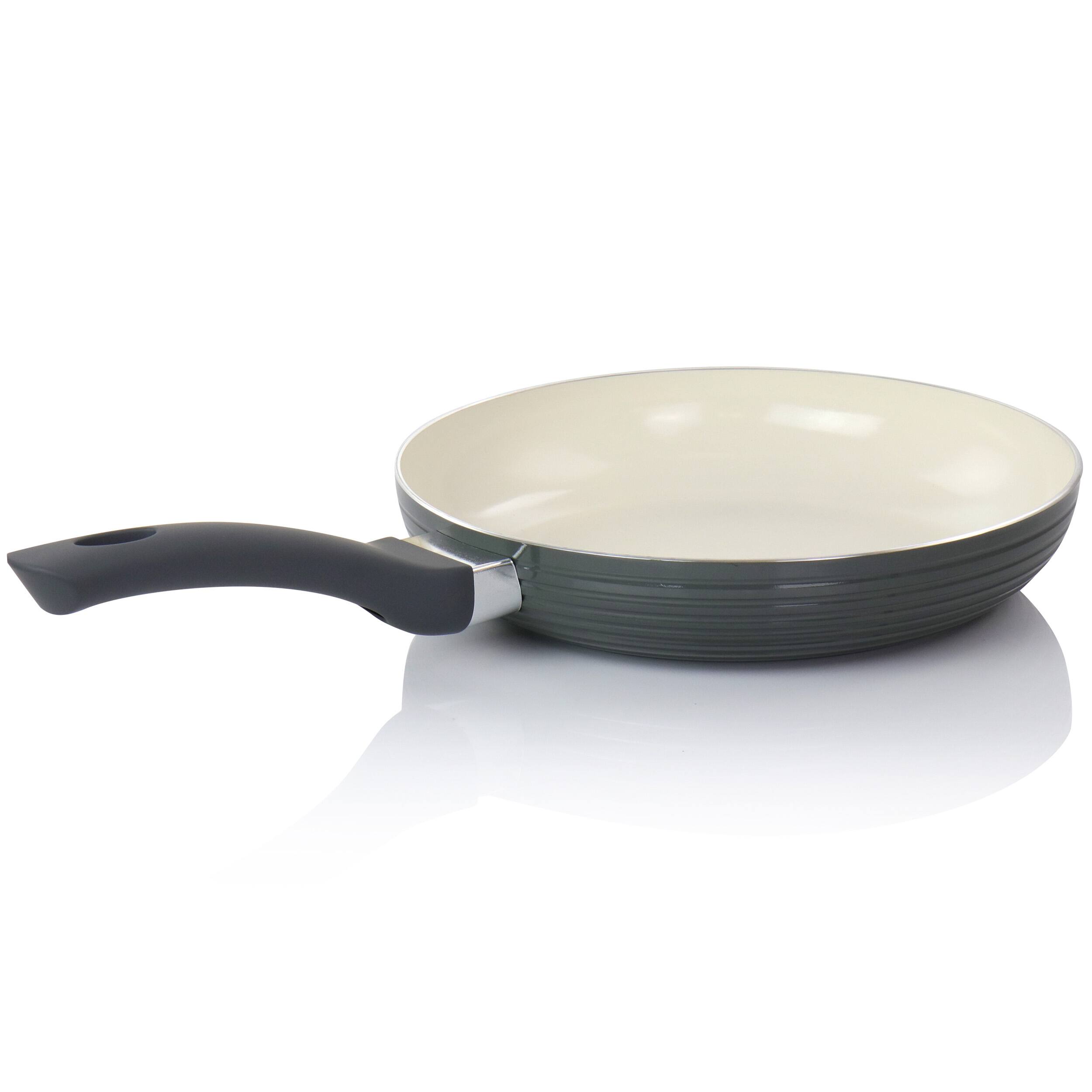 Alt View 1. Oster - Oster Ridge Valley 10 Inch Aluminum Nonstick Frying Pan in Grey - Gray.