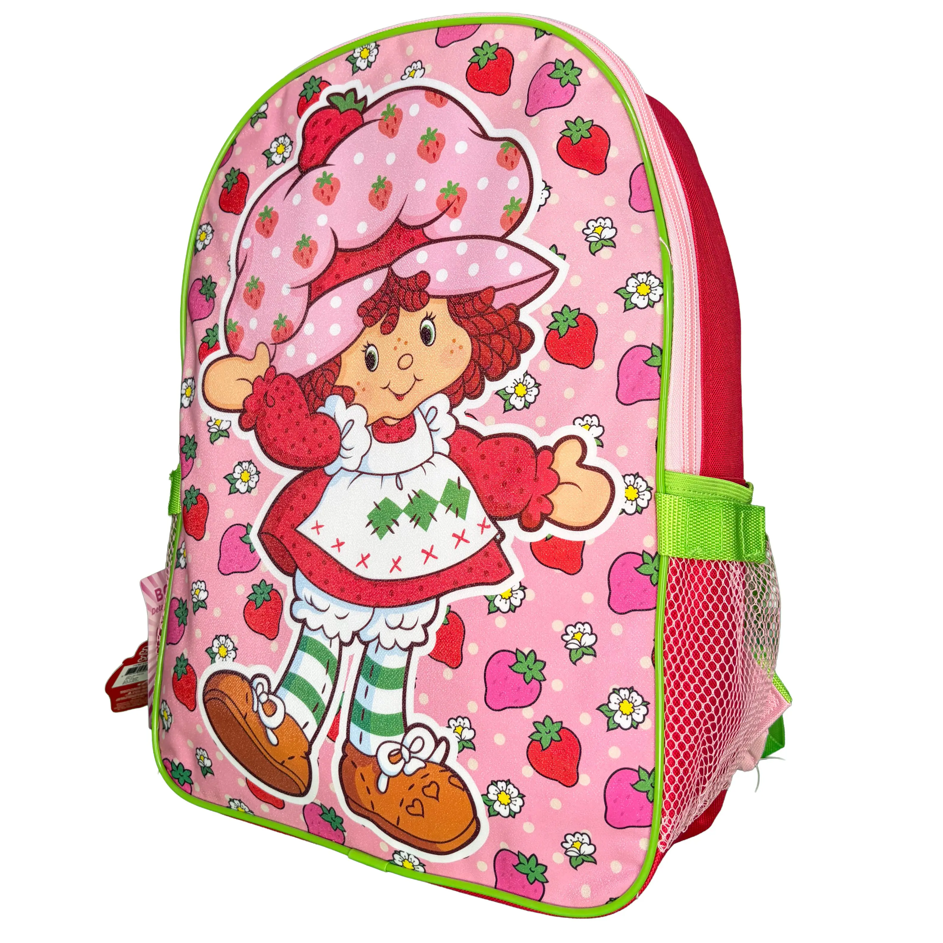 Alt View 4. American Greetings - Pink Strawberry Shortcake 16" Shoulder Backpack for School with Rectangular Lunch Bag, For Girls - Assorted Pre-Pack.