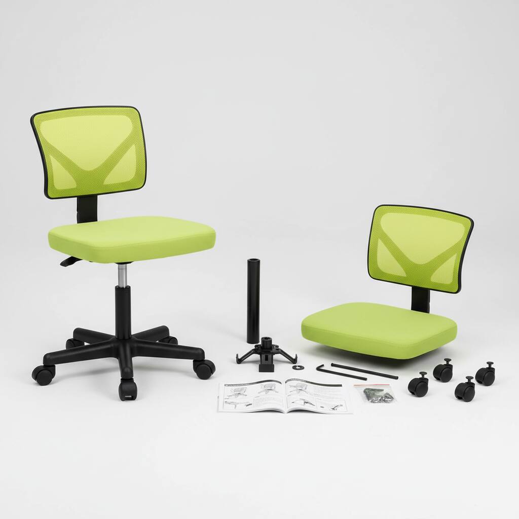 Alt View 1. AOITUN - Green office computer desk chair - ergonomic design, adjustable height, breathable mesh for home or office - Green.