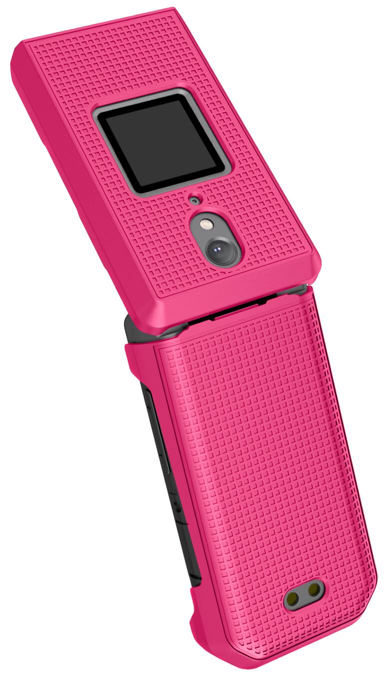 Alt View 5. Nakedcellphone - Hard Case for CAT S22 Flip Phone - Pink.
