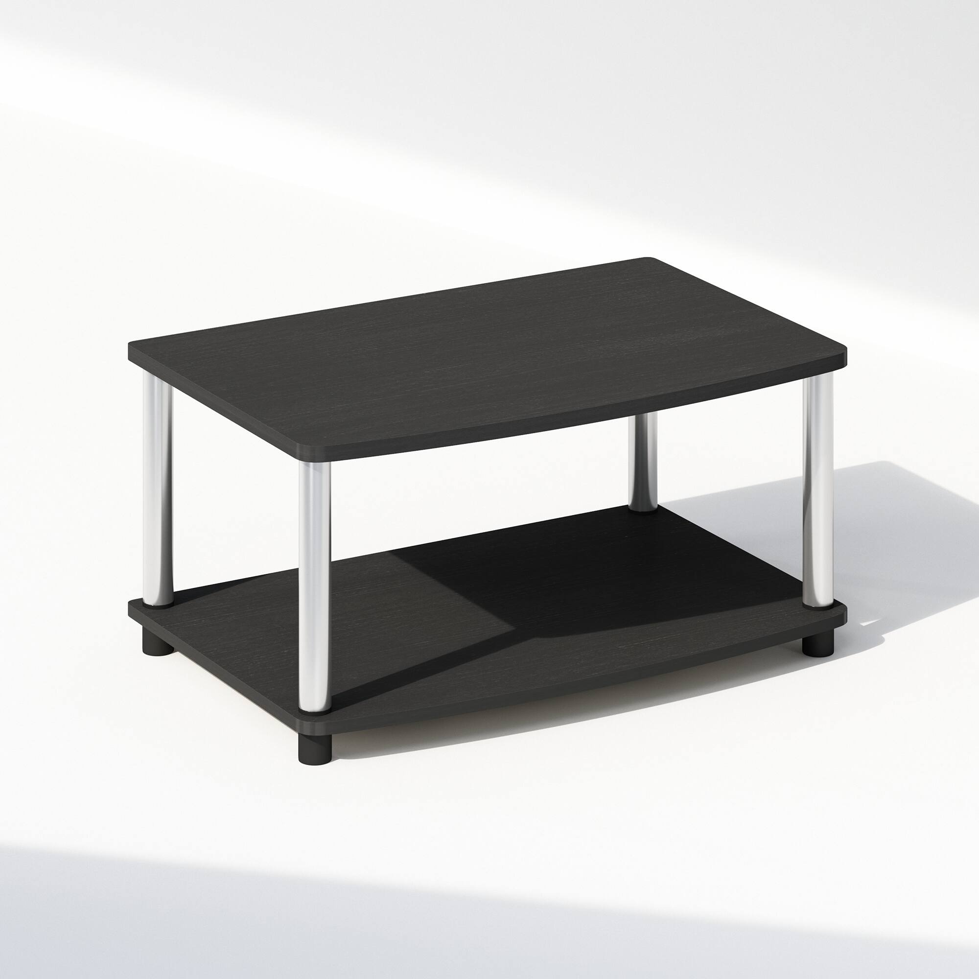 Front. Furinno - Turn-N-Tube 2-Tier Multipurpose Printer Stand Display & Storage Shelf.