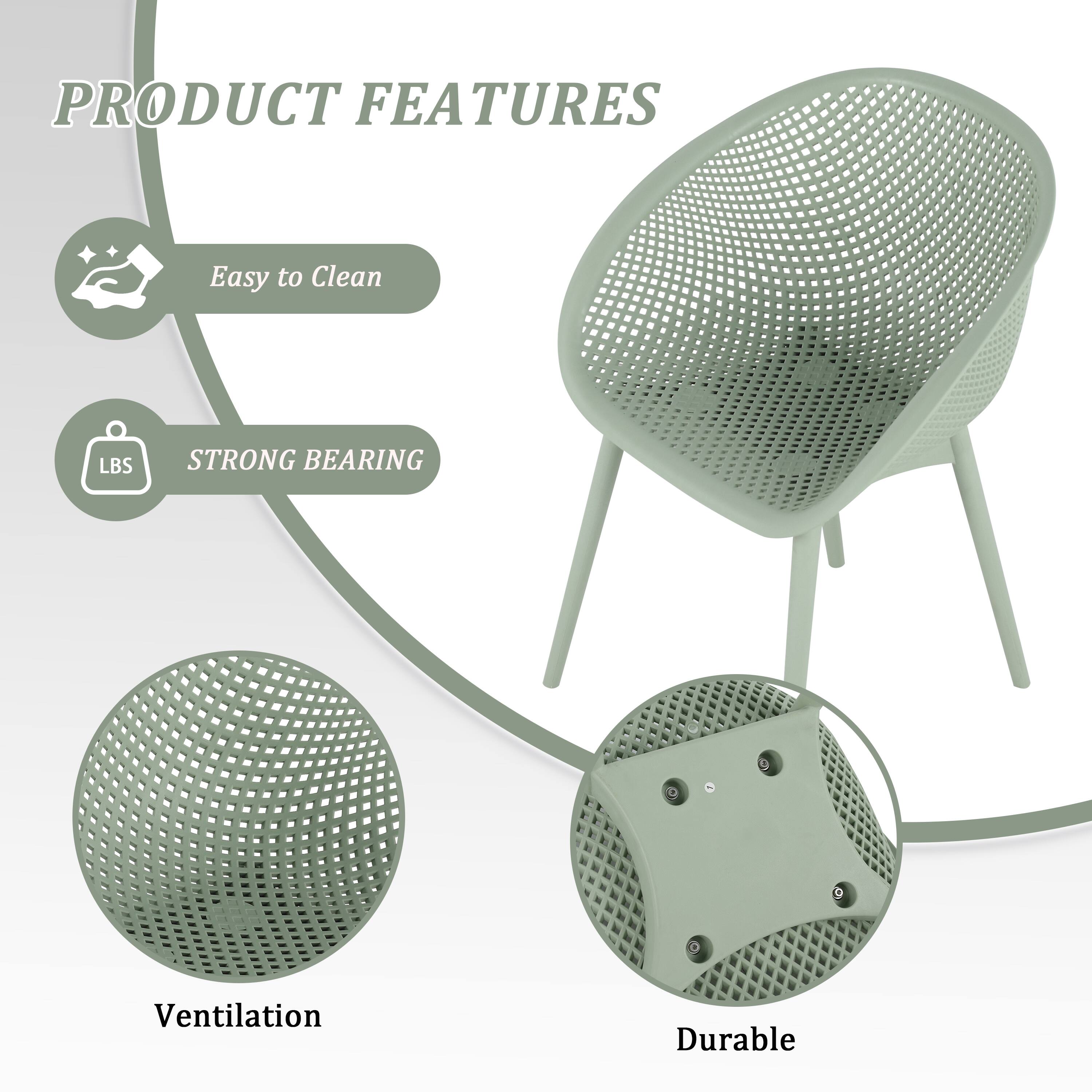 PRODUCT FEATURES

- Easy to Clean
- STRONG BEARING
- Ventilation
- Durable