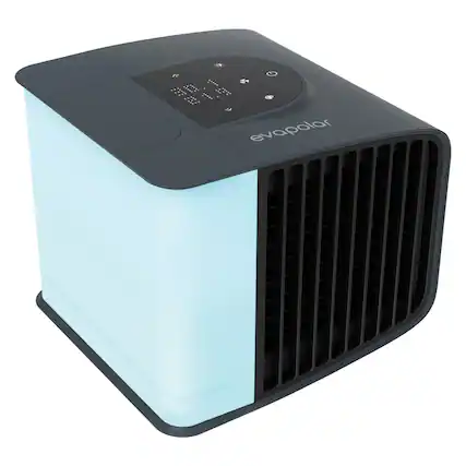 Front. Evapolar - 12.5-Watt evaSMART Personal Air Cooler - Gray.