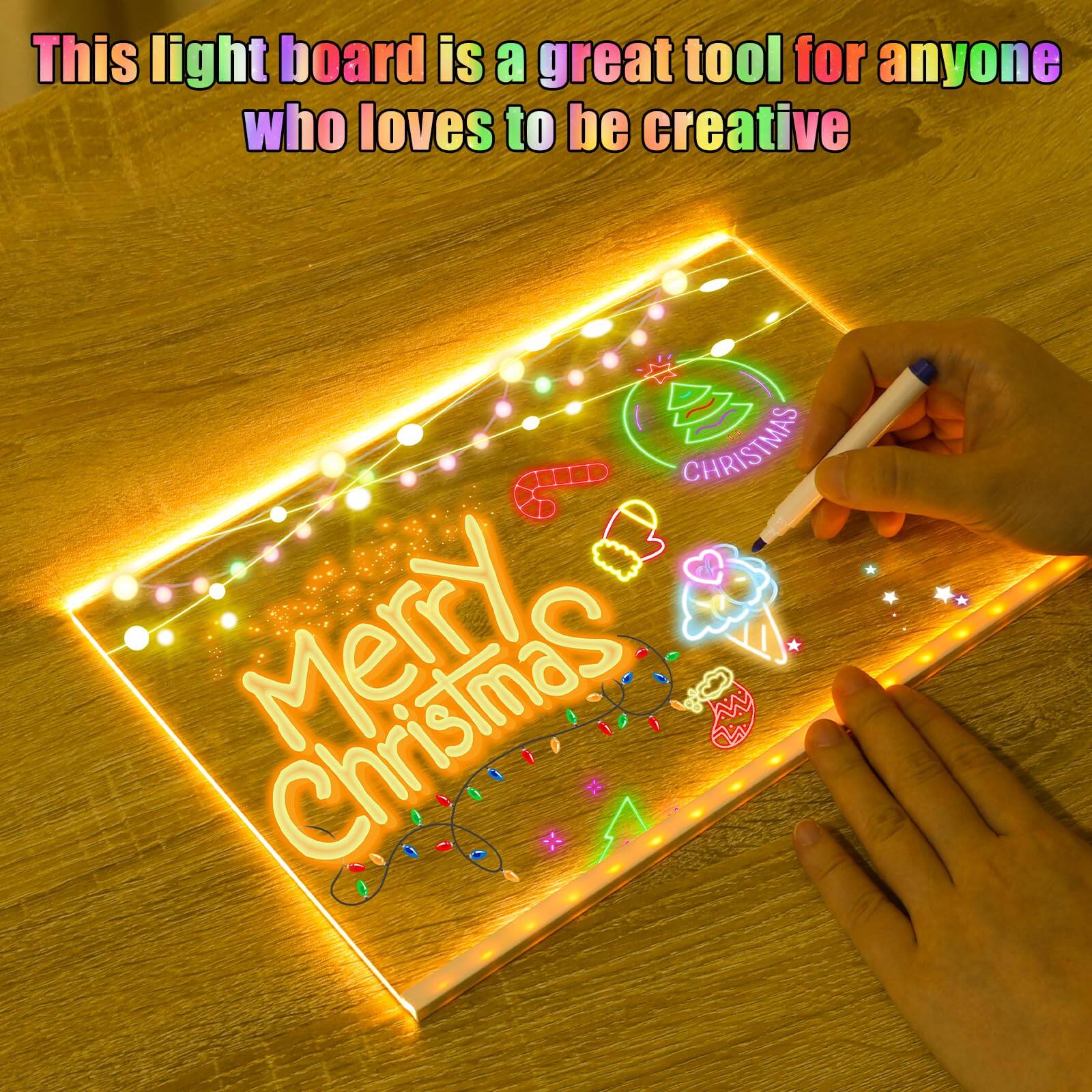 This light board is a great tool for anyone who loves to be creative.

Merry Christmas