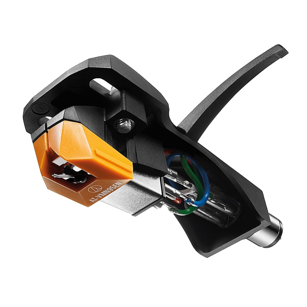 Left. Audio-Technica - Audio Technica AT-VM95EN/H Headshell/Cartridge Kit - Orange.
