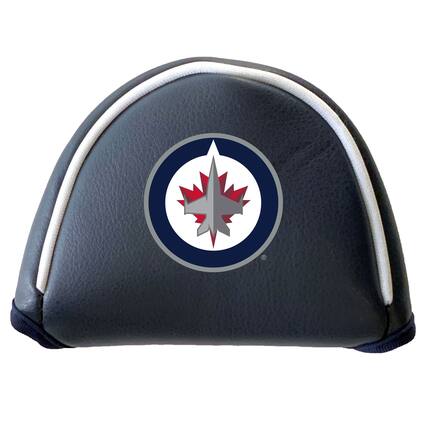 Front. Team Golf - Winnipeg Jets Mallet Putter Cover - Multicolor.