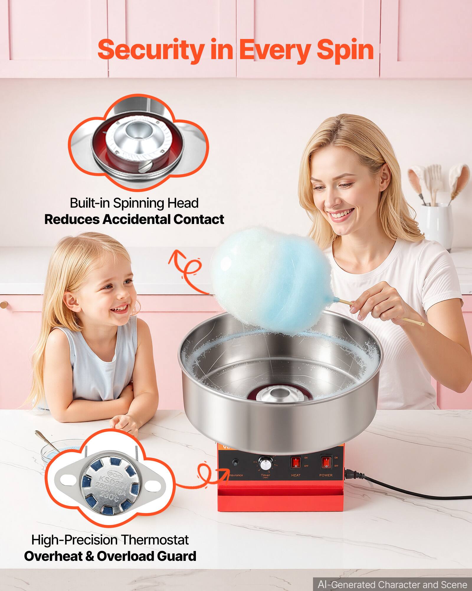 Security in Every Spin

Built-in Spinning Head Reduces Accidental Contact

250V KSD303 230C 16A

High-Precision Thermostat Overheat & Overload Guard

AI-Generated Character and Scene