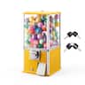 VEVOR - Gumball Machine, 21 inch Height Candy Vending Machine Dispenser, 25-Cent Vending Machines for Shopping Malls - Yellow