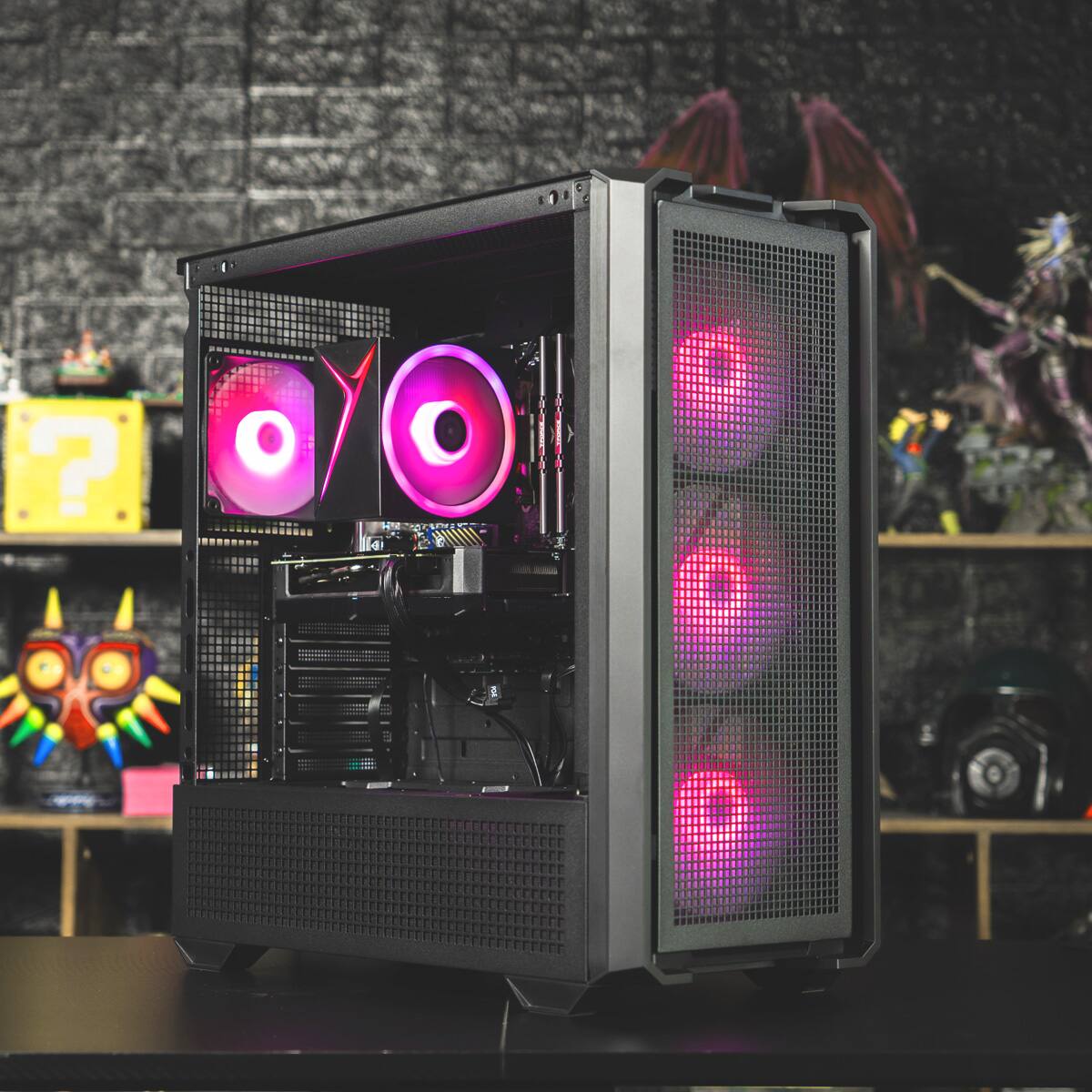 Alt View 1. Skytech Gaming - Skytech EDGE - AMD Ryzen 5 7600, 5050 8GB, 16GB 6000 MHz DDR5 RAM, 650W GOLD PSU - Black.